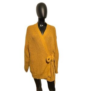 Zara Knit  wrap sweater size Large